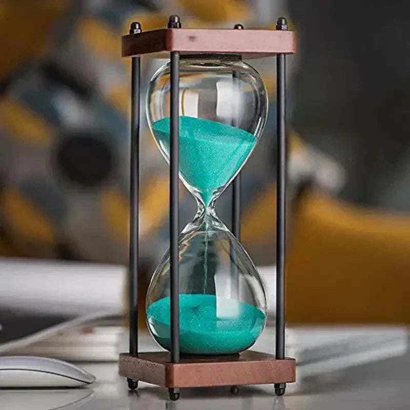 Elegant 60-Minute Hourglass for Time Management & Decor