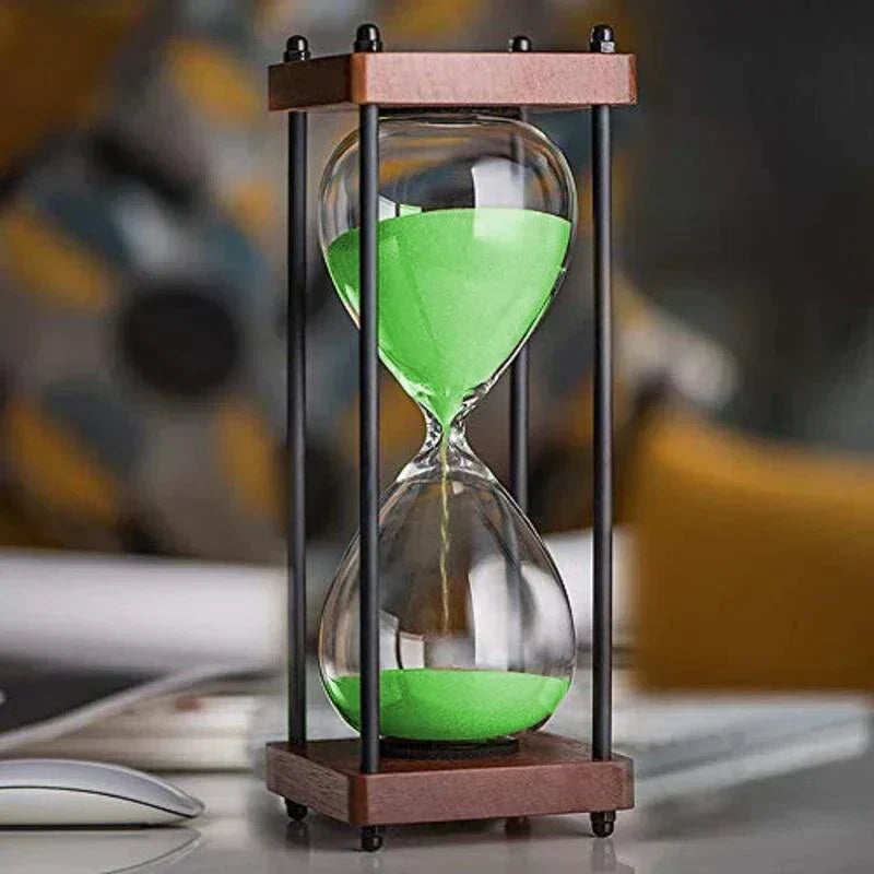 Elegant 60-Minute Hourglass for Time Management & Decor