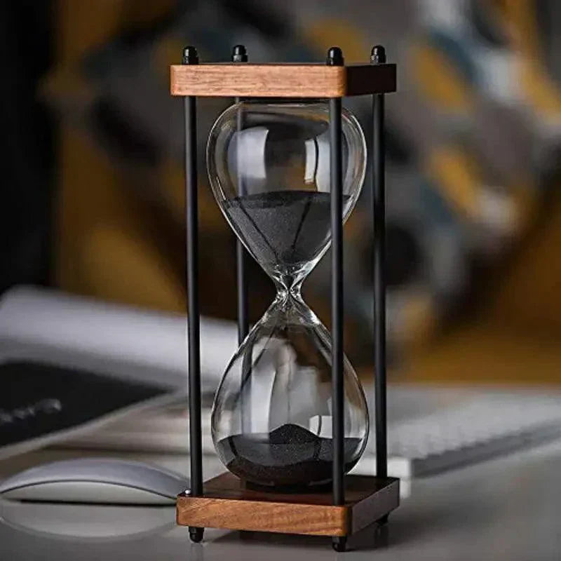 Elegant 60-Minute Hourglass for Time Management & Decor