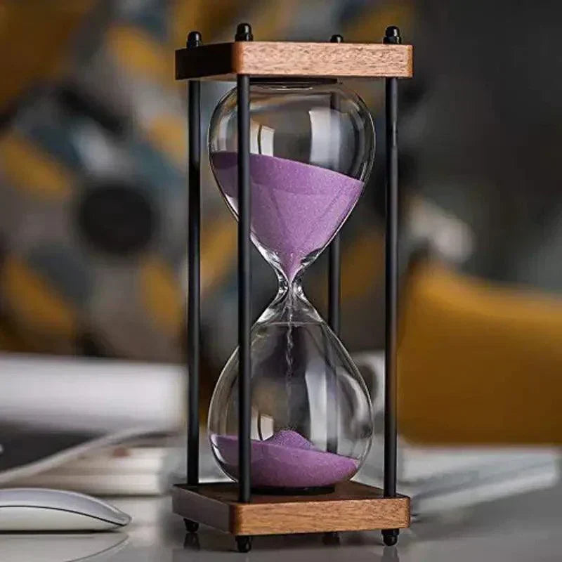 Elegant 60-Minute Hourglass for Time Management & Decor