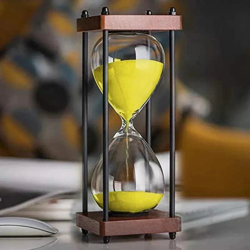 Elegant 60-Minute Hourglass for Time Management & Decor
