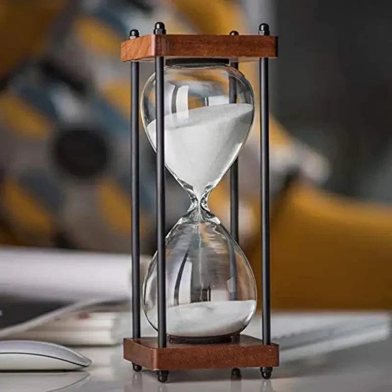 Elegant 60-Minute Hourglass for Time Management & Decor