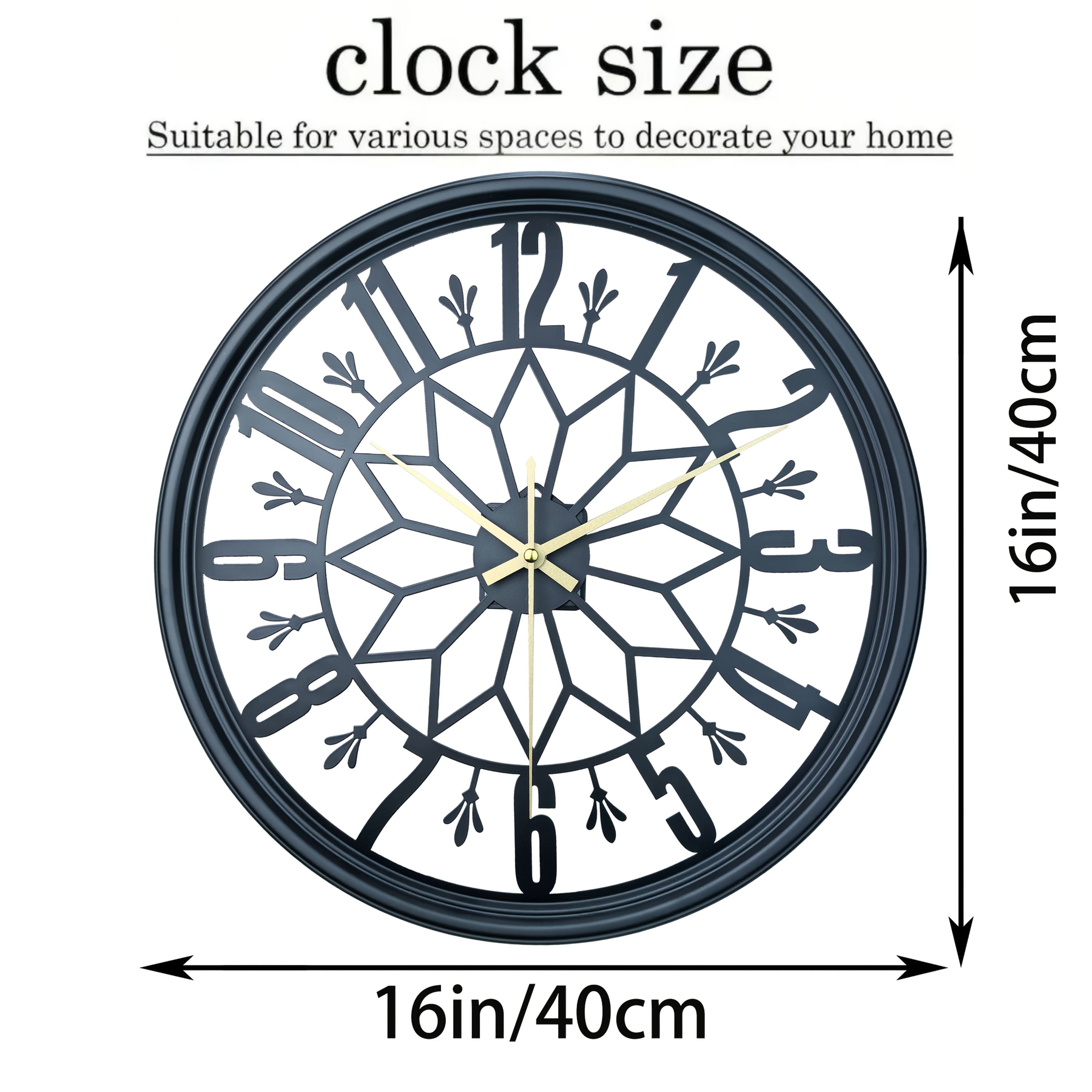 40 cm Contemporary Iron Wall Clock in Modern Design