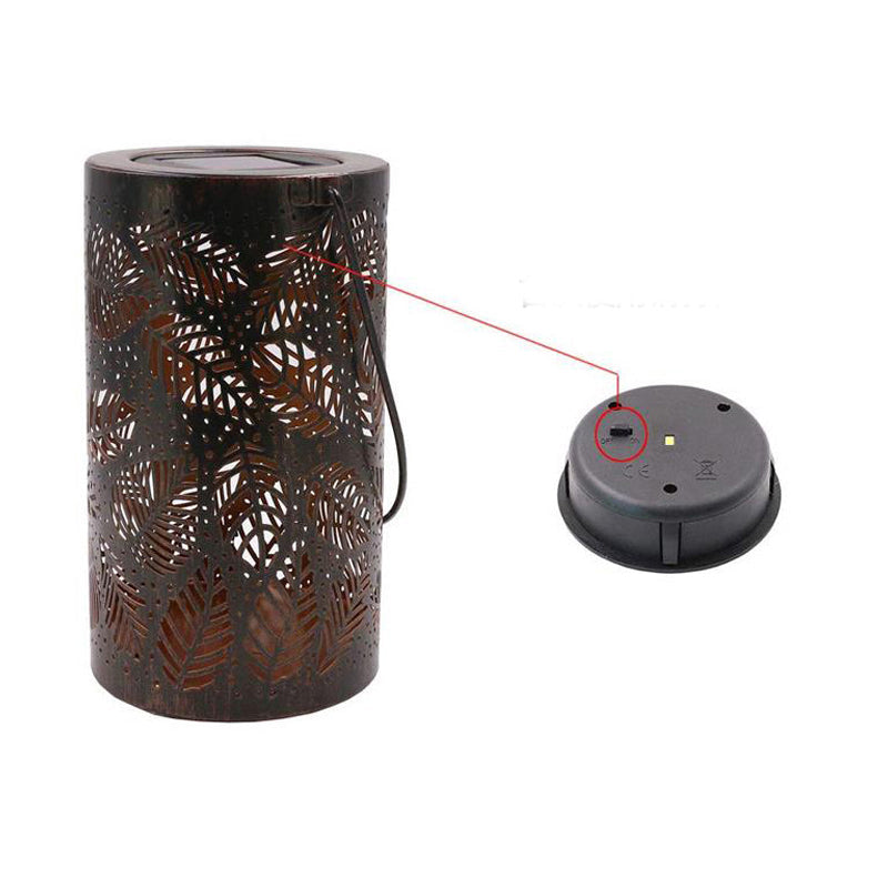 Solar garden lamp with sunflower motif