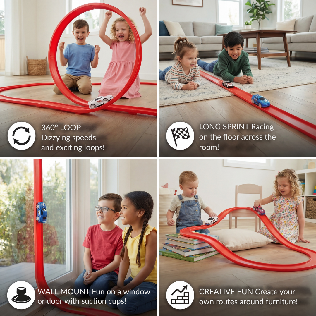 VeloBlaze™ — Ignite Your Child’s Creativity with Thrilling Glow-in-the-Dark Race Adventures