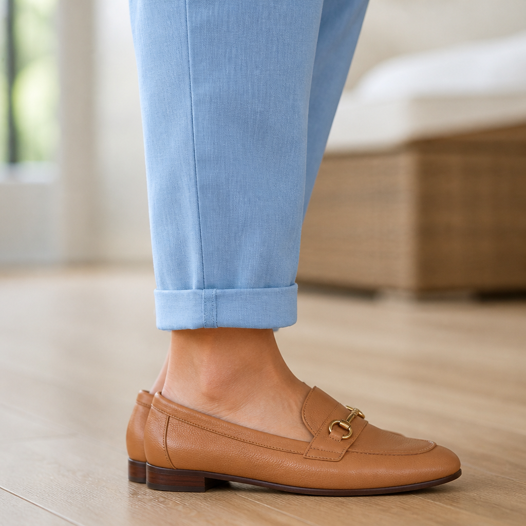 BellaSilk™ – Comfortable Cotton-Linen Tapered Pants with Drawcord Waist