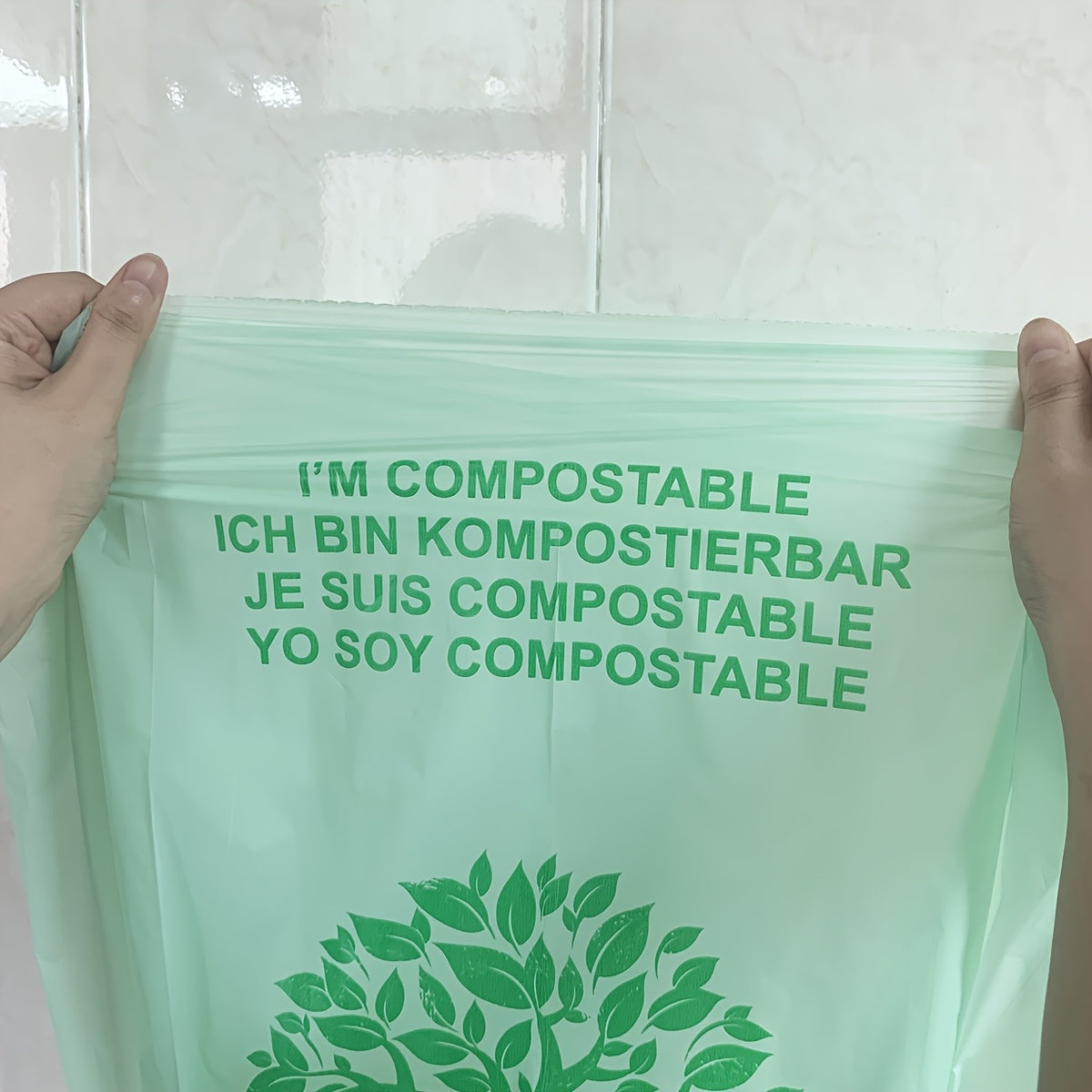 Eco-Friendly Thick Compost Bags for Kitchen Waste - 6L to 30L