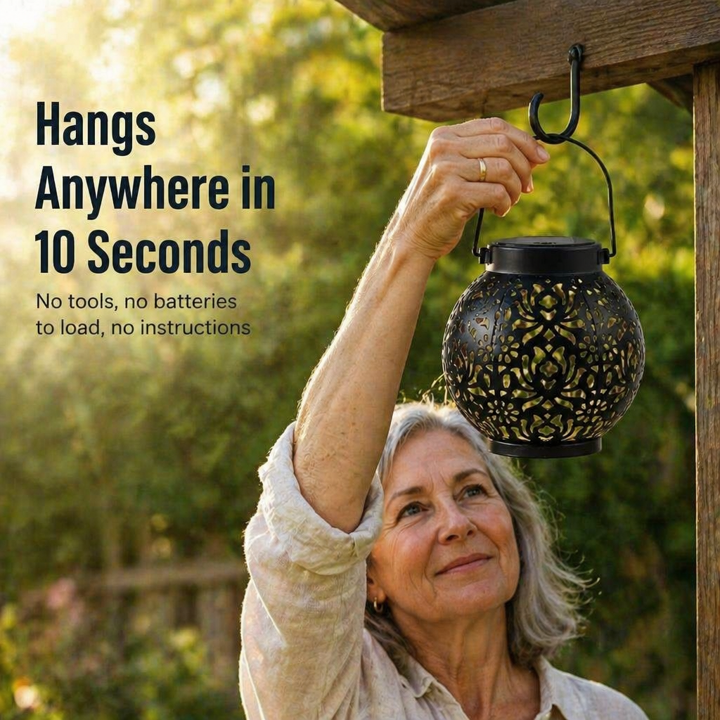 LumiFleur™ Solar Lantern — Project Enchanting Floral Shadows Throughout Your Backyard