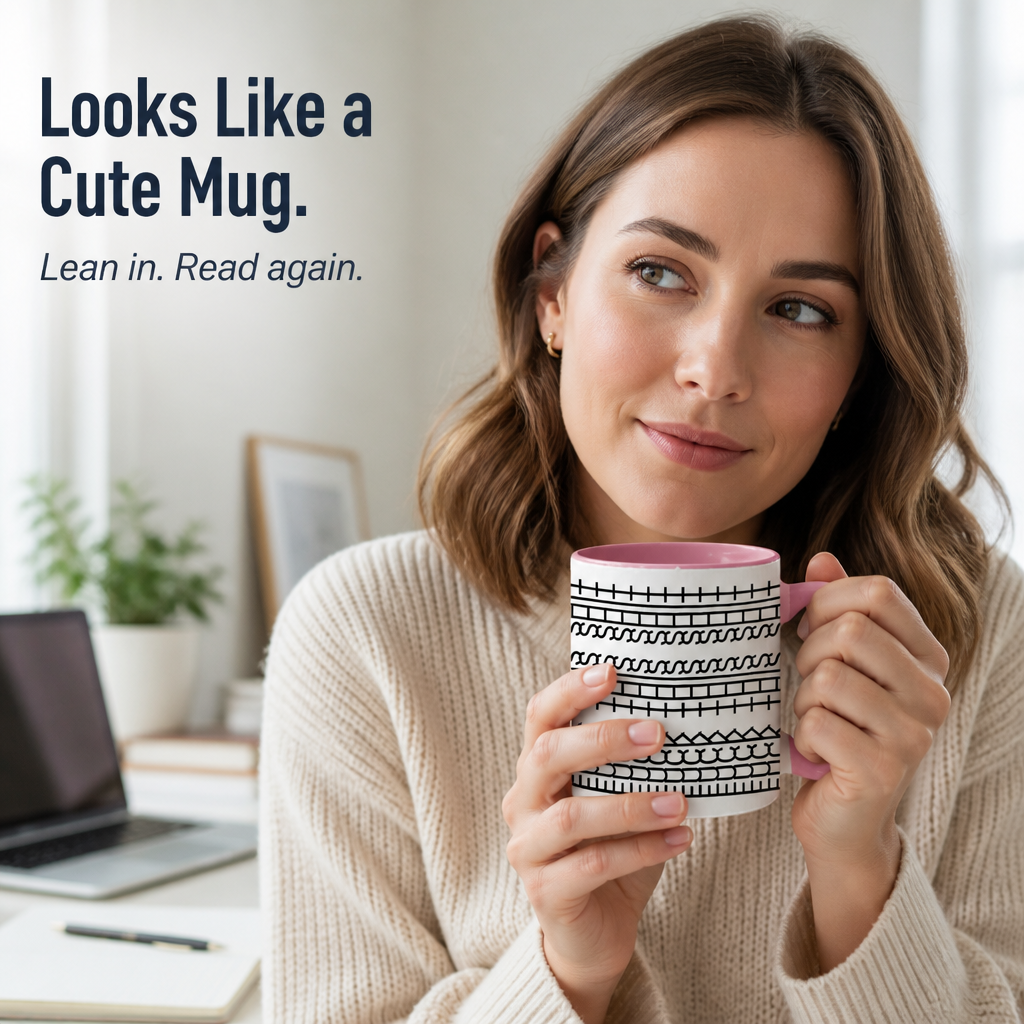 VibeSip™ — Mask Your Noisiest Workday Thoughts with an Adorable Design