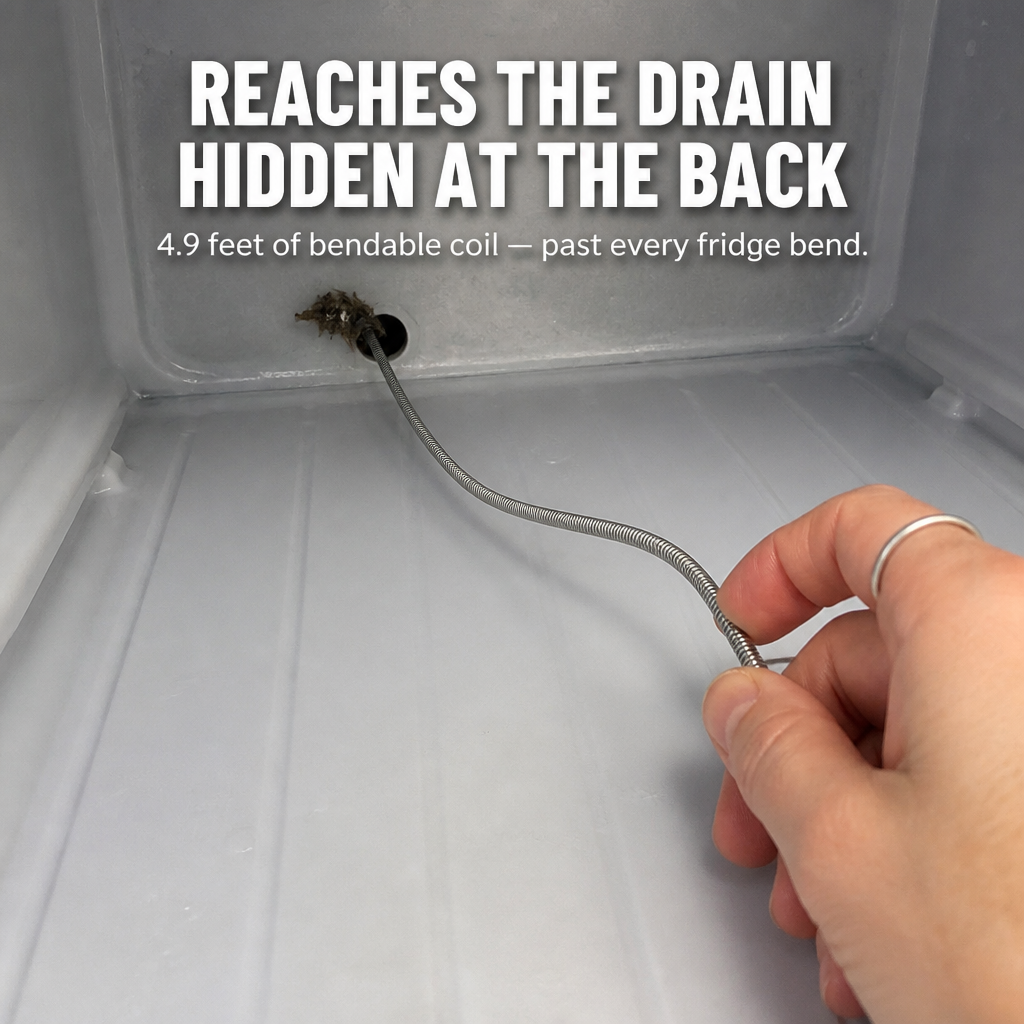 ClearFlowPro™ — Eliminates Hidden Drain Grime and Prevents Fridge Water Pooling Permanently