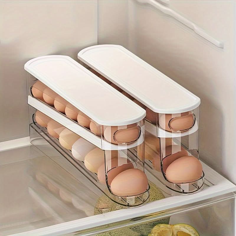 Egg Storage Container for Refrigerator – Space-Saving Kitchen Organizer