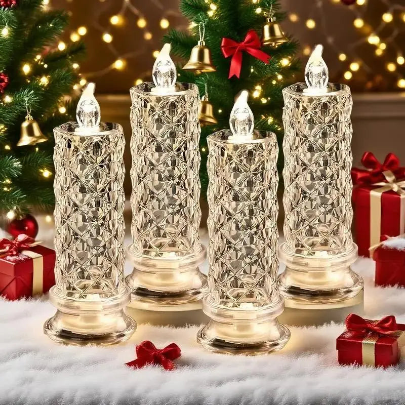 Crystal Glow LED Candles – Luminous Light Memories for the Holiday Season