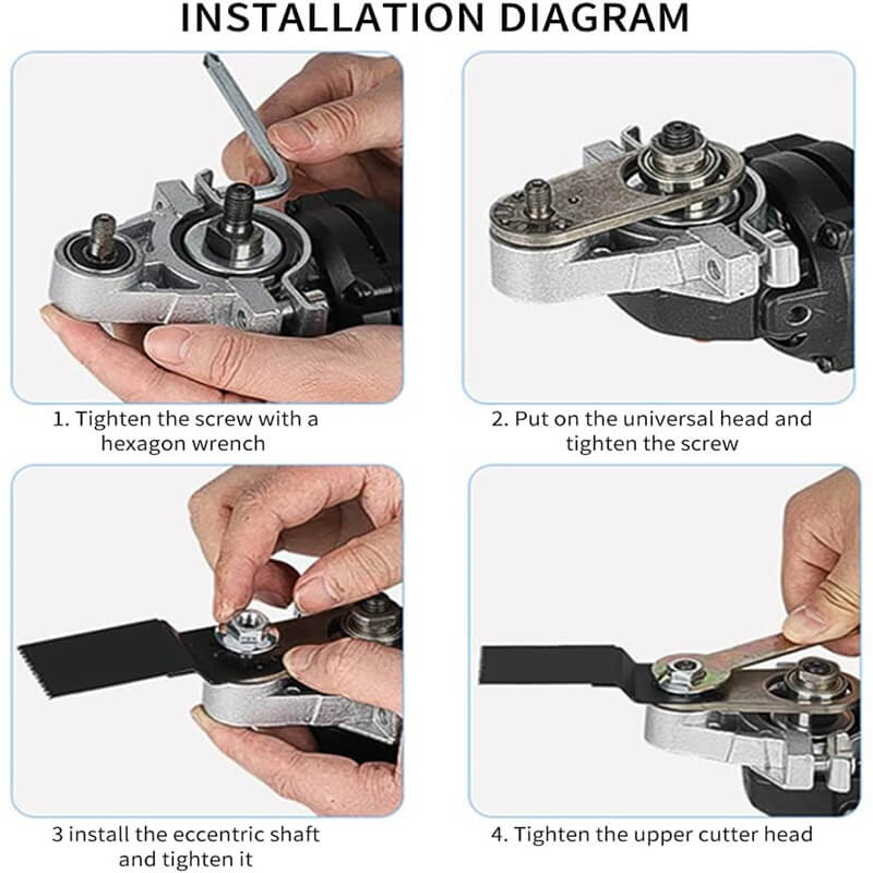 Multifunction Tool Adapter for M10/M14 Angle Grinder