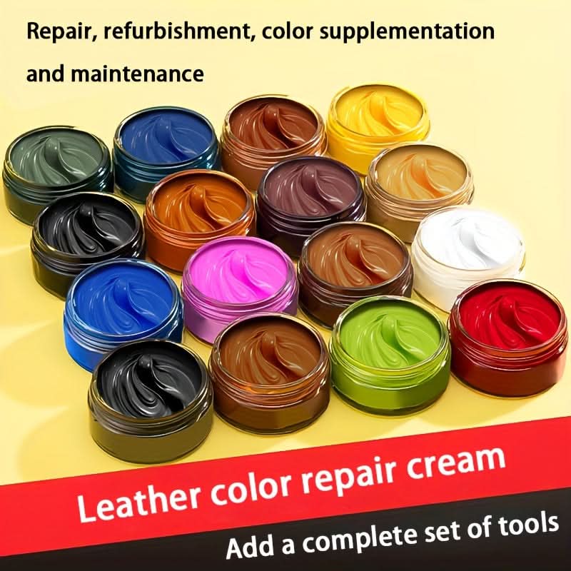 Leather Color Restoration and Care Cream for Surface Repair