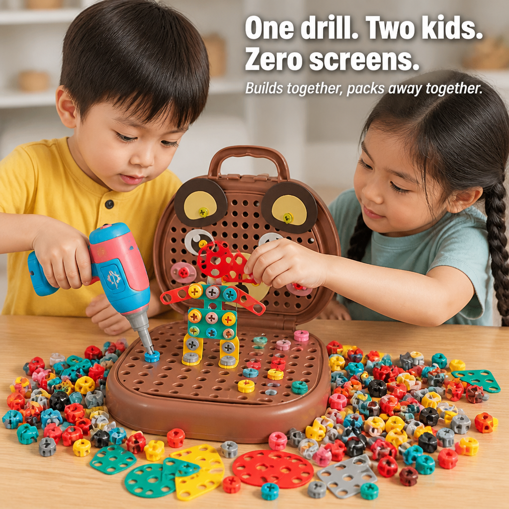 BrilliBuild™ — Give Your Kid a Real Drill and See Screen Time Vanish