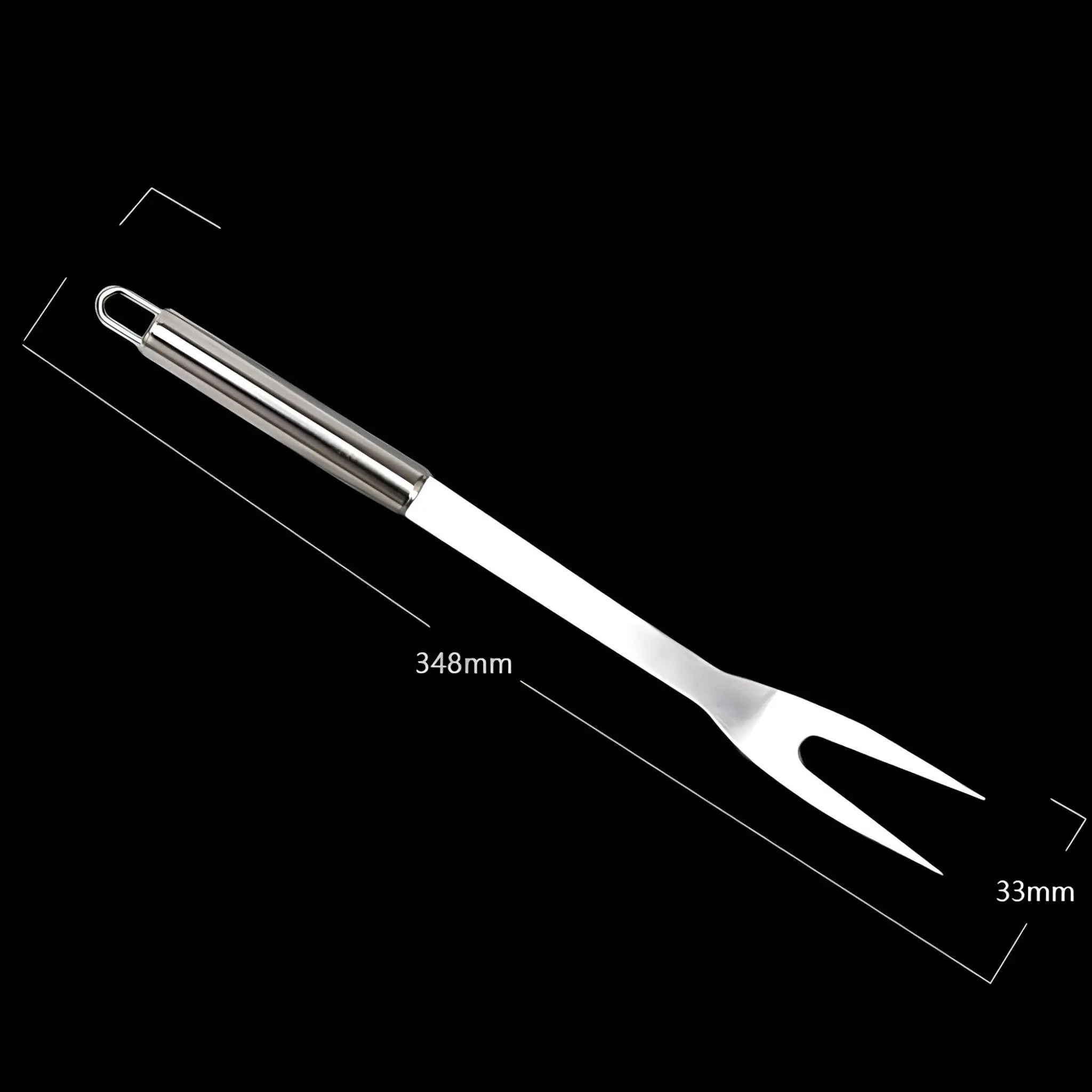 Stainless Steel BBQ Cutlery Set | Comes with Carrying Case for Travel | Heatproof Firm Grip | RostRanger
