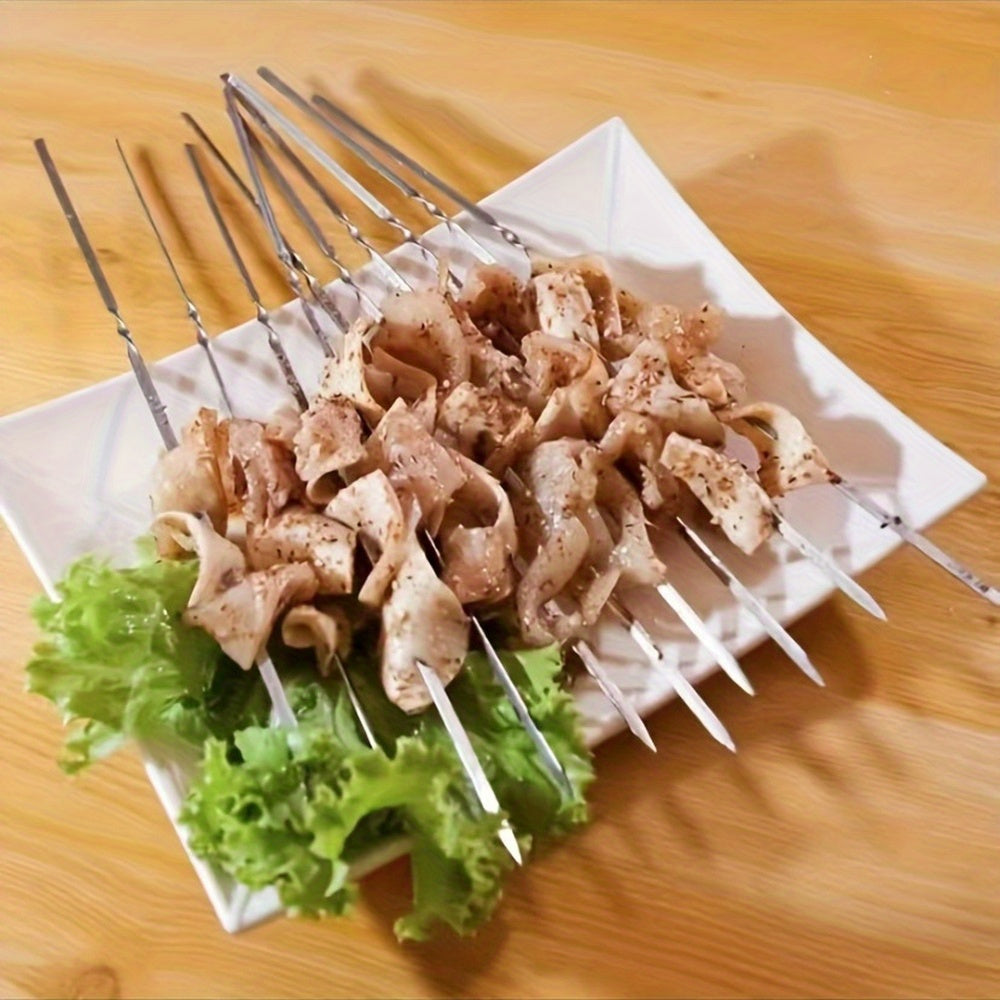 GrillMaster Pro – Premium Stainless Steel Skewers with Organizer Tube