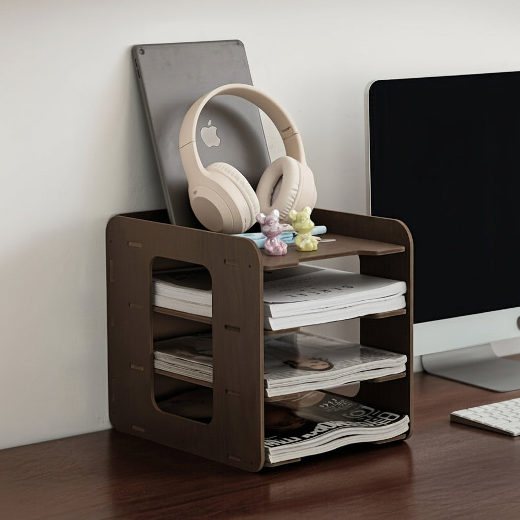 Elevate Your Desk with the Versatile File & Book Organizer