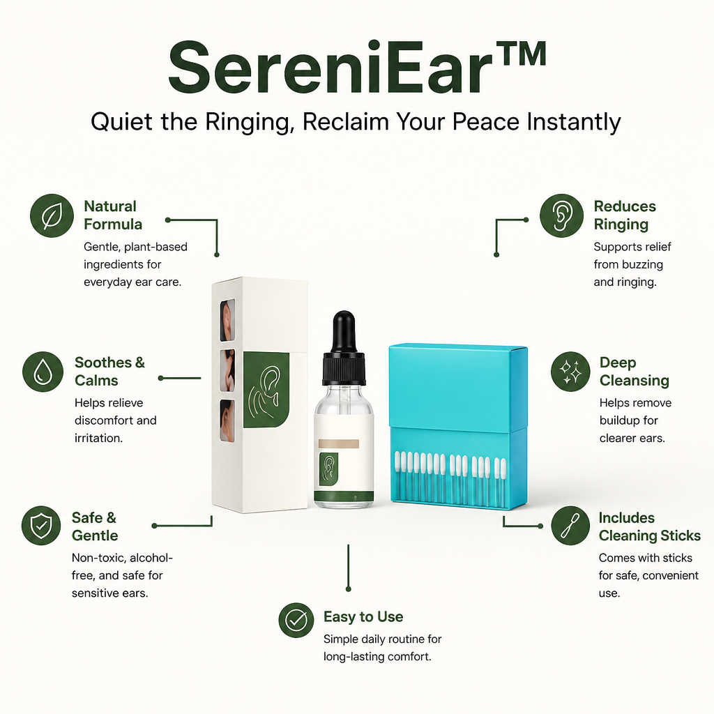 SereniEar™ — Quiet the Ringing, Reclaim Your Peace Instantly