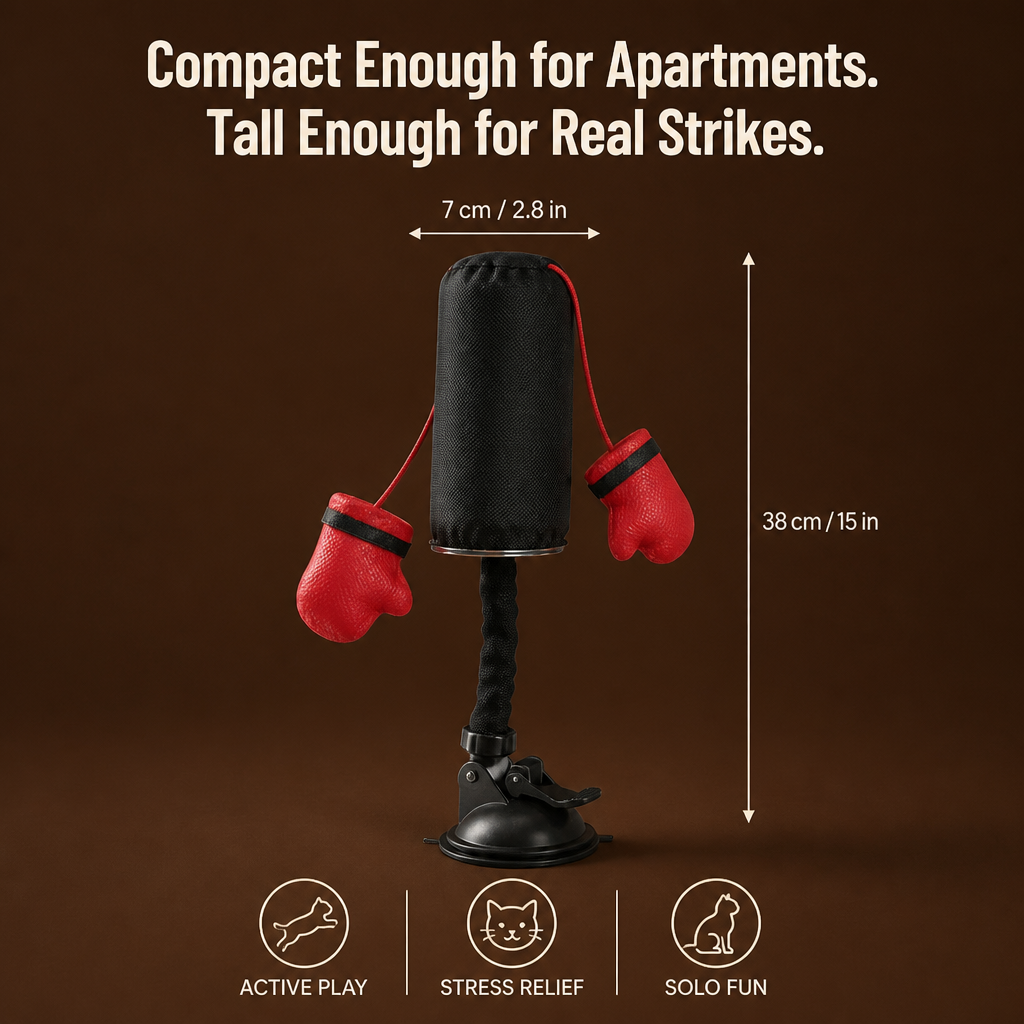 PouncePulse™ — Release Indoor Cat Energy with Spring-Loaded Boxing Moves