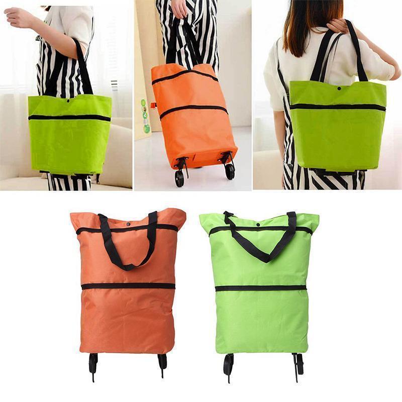 Shopping Cart | Foldable Rolling Bag | Lightweight Carrier | Icone