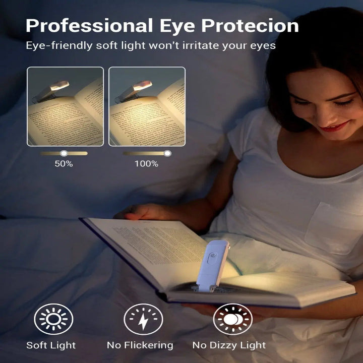USB Rechargeable Reading Light — Perfect for Late-Night Reading Without Disruption