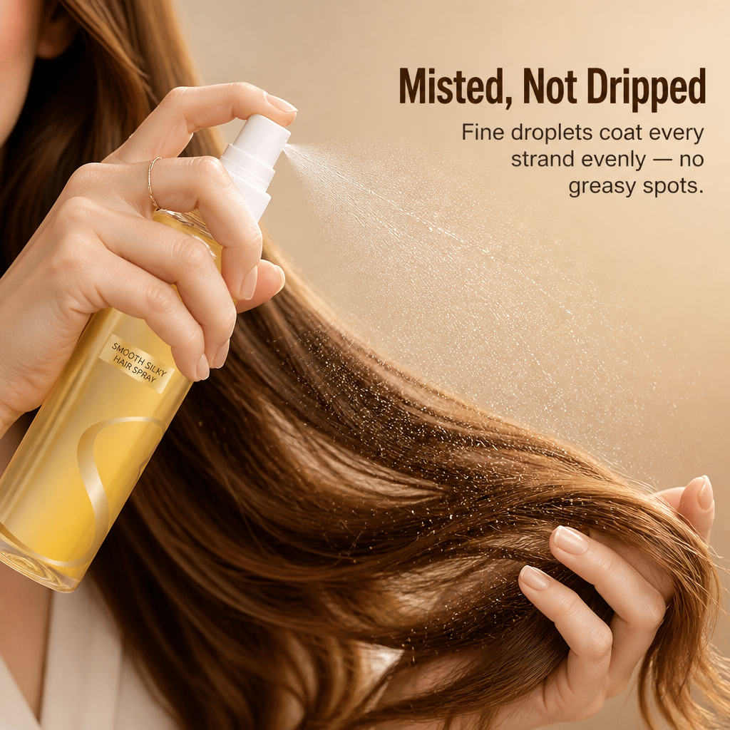 SilkBloom™ — Spray On Smooth, Frizz-Free Hair with All-Day Salon Scent