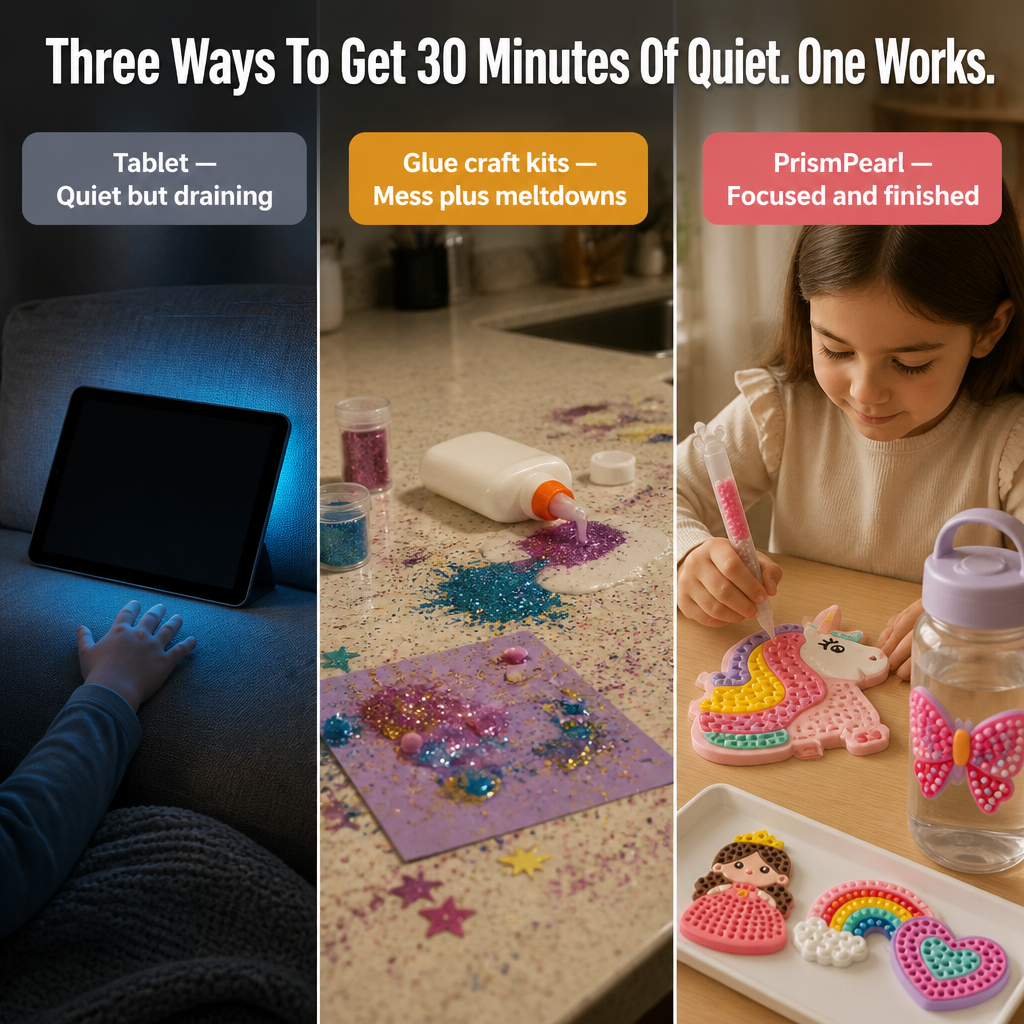 PrismPearl™ — Swap Screen Time for Sparkly Bead Stickers Kids Crave