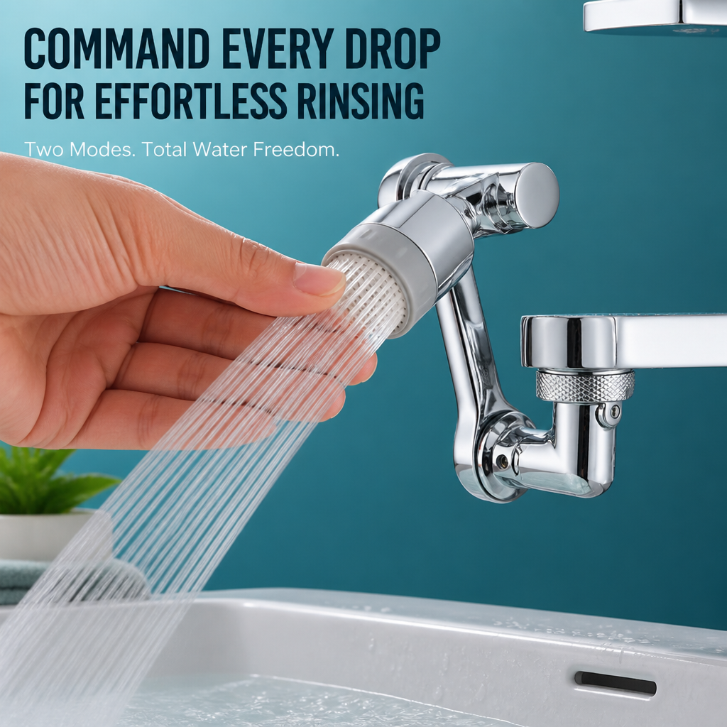 HydroLuxe™ — Command Every Drop for Splash-Free, Effortless Rinsing
