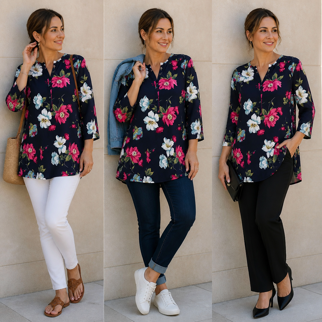 ZephyraWave™ Tunic — Feel Fresh, Flawless, and Free All Day Long