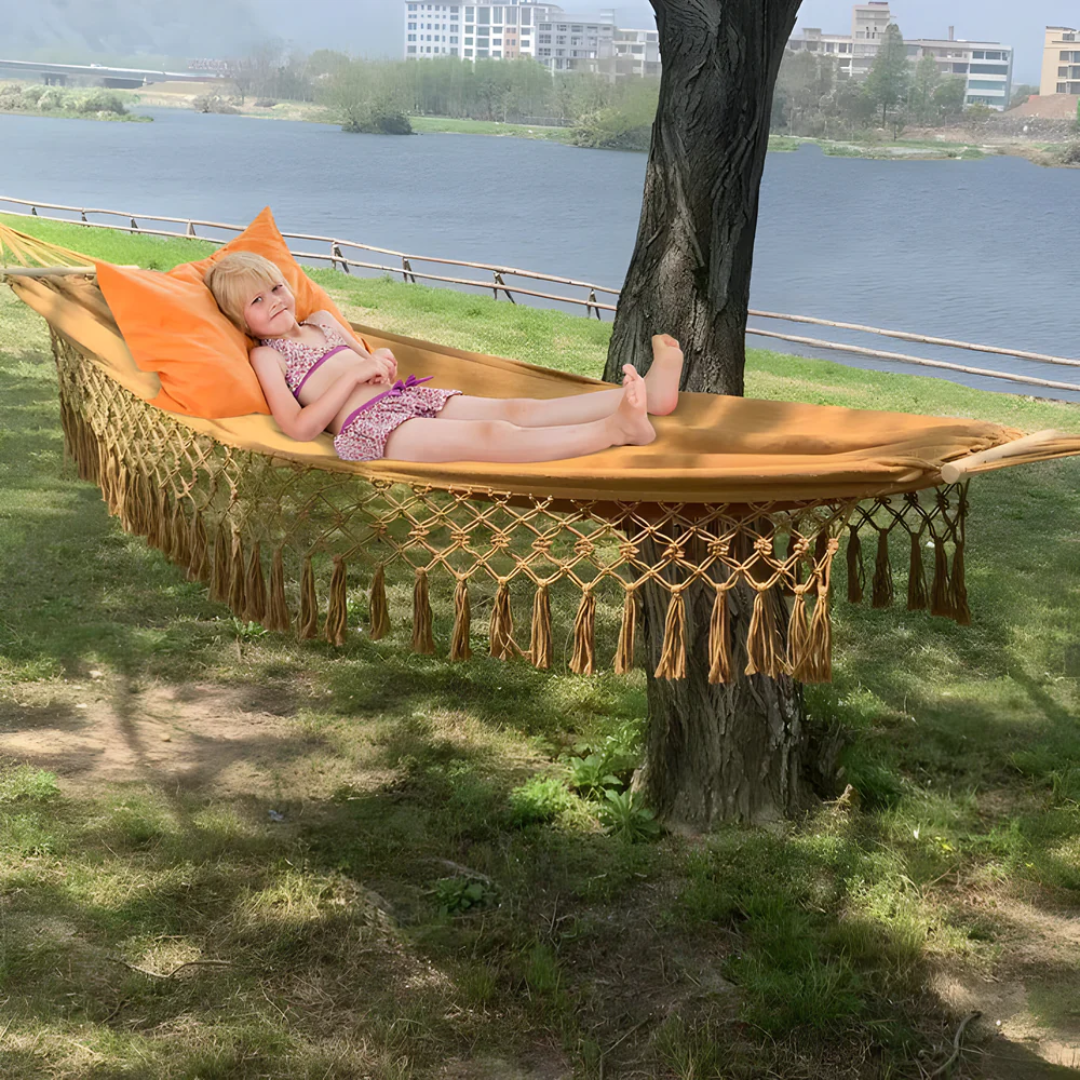Serenity Bliss Cotton Outdoor Hammock