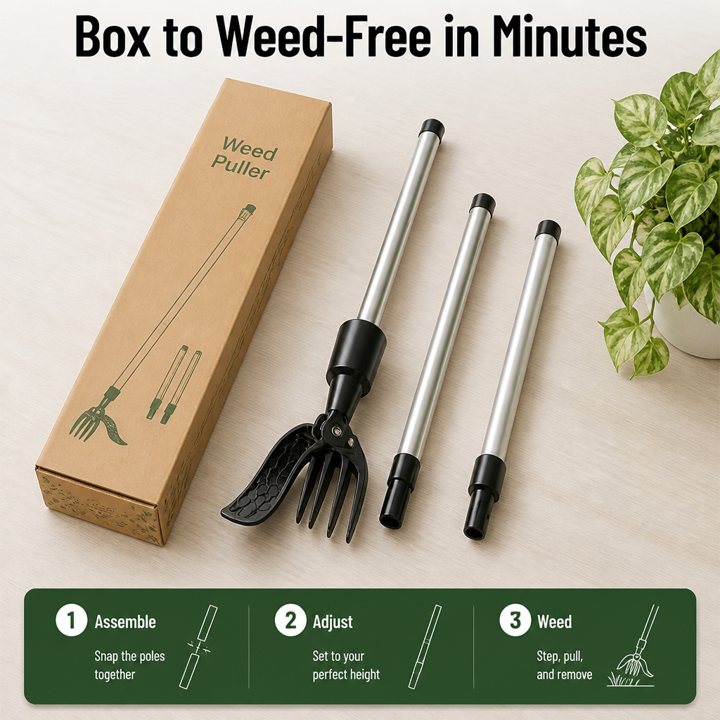 VertoWeed™ — Weed Without Pain and Stand Tall in Total Garden Control