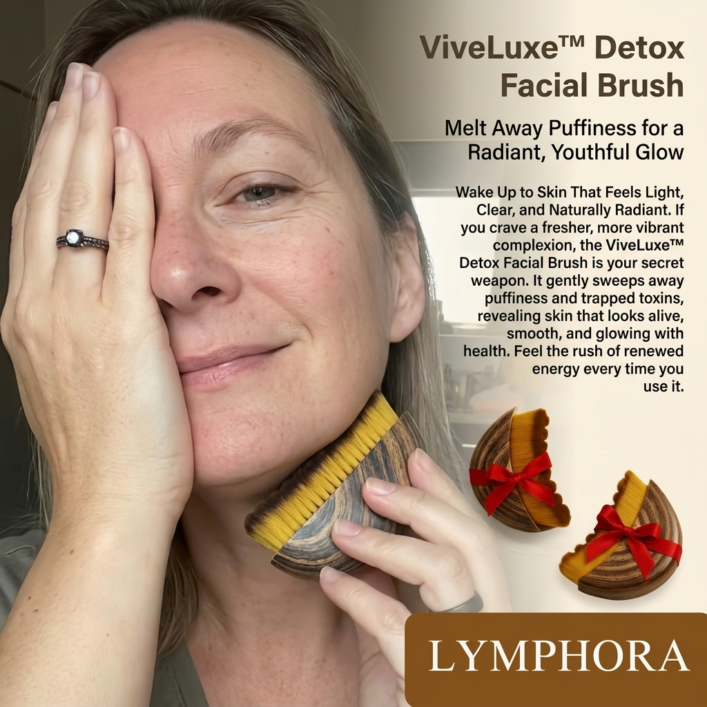 ViveLuxe™ Detox Facial Brush — Melt Away Puffiness for a Radiant, Youthful Glow