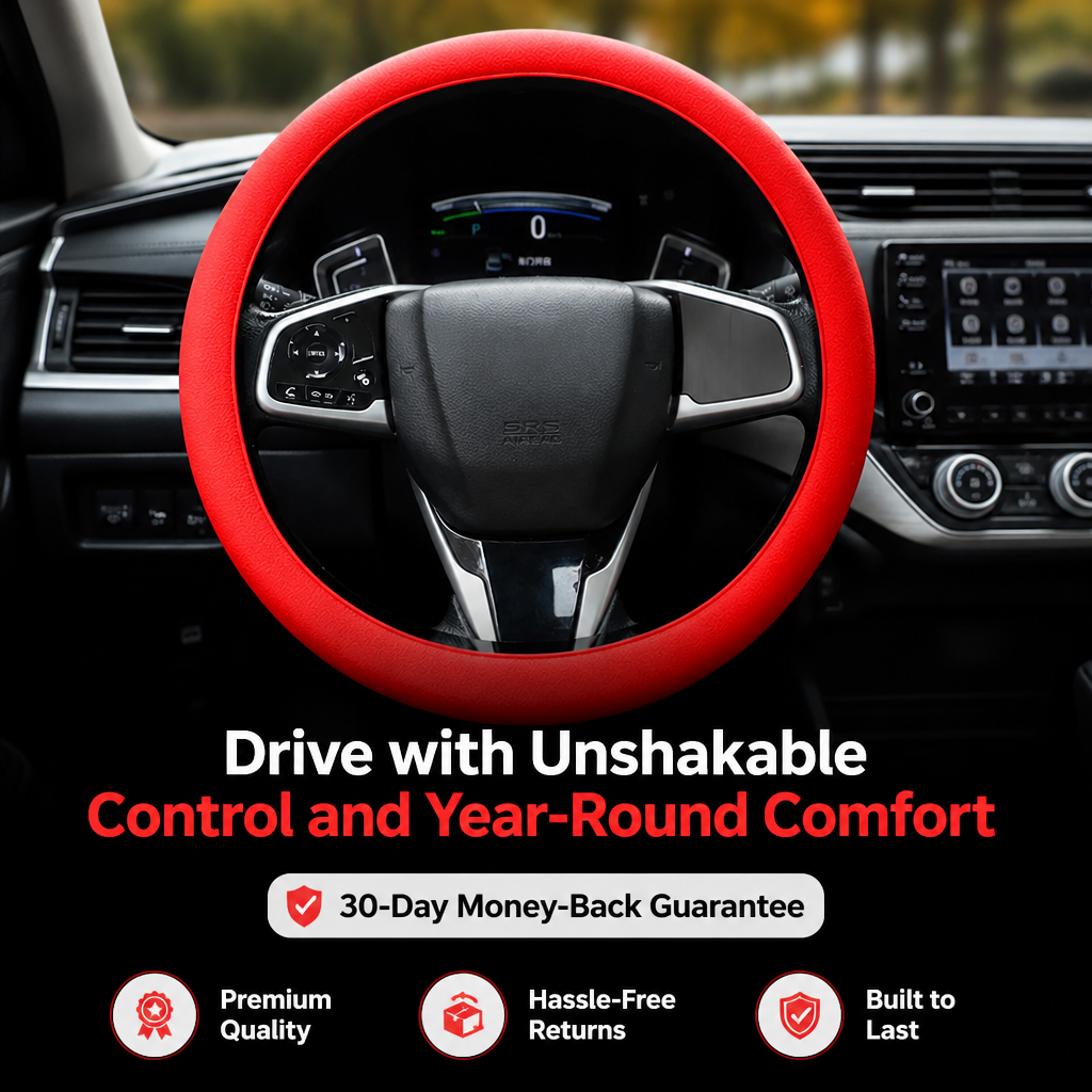 GripLux™ — Drive with Unshakable Control and Year-Round Comfort