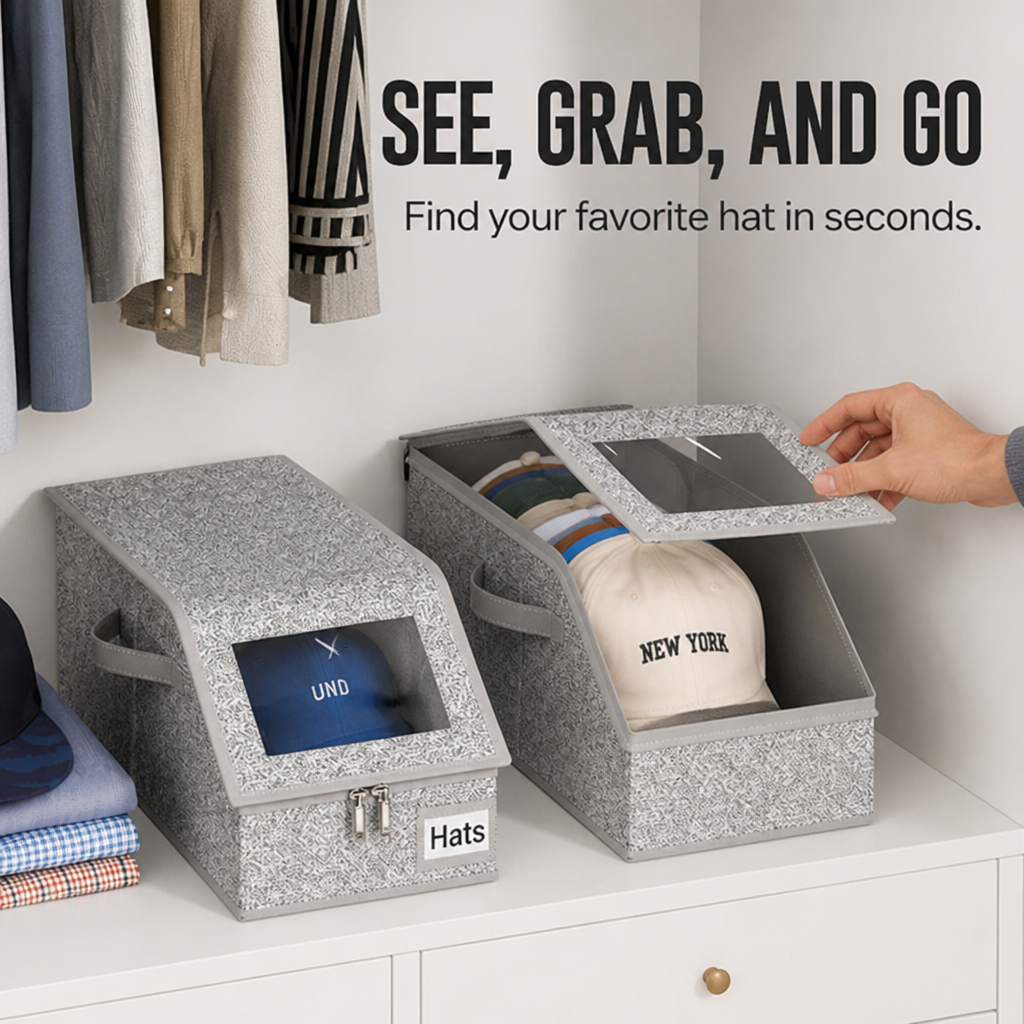CapSilo™ — Rock-Solid Hat Storage That Keeps Your Collection Flawless and Ready to Impress