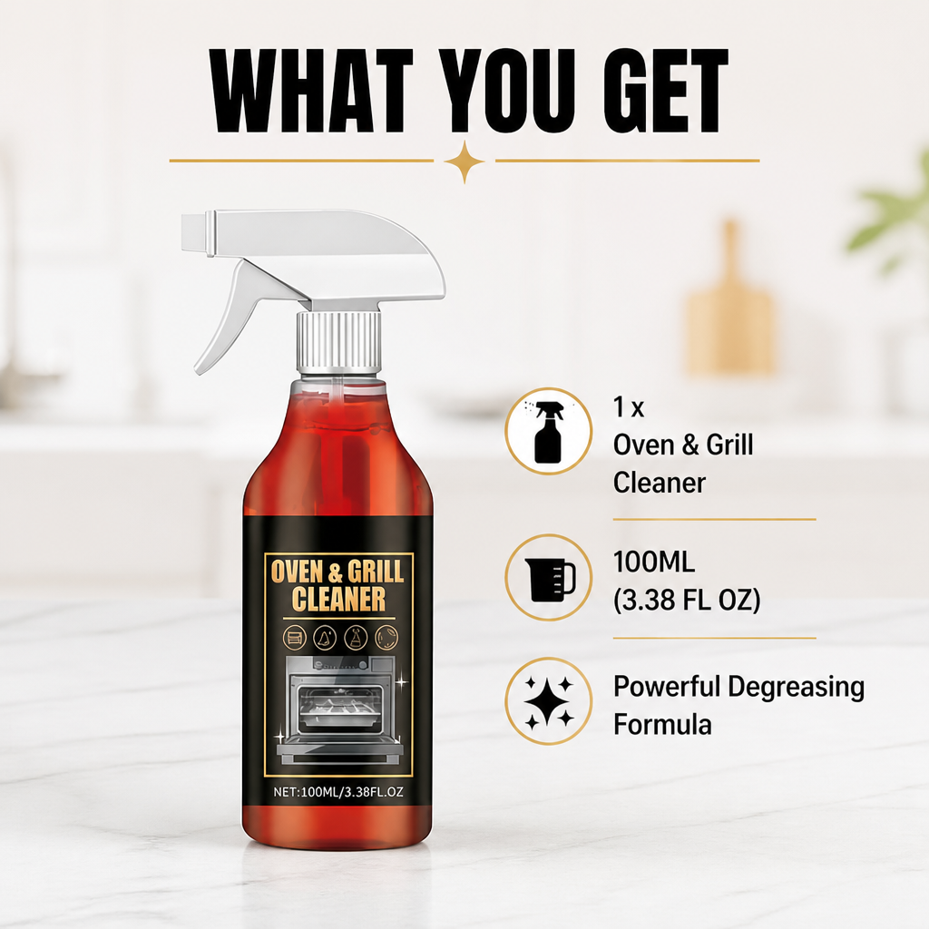 GlareEase™ — Melt Burnt-On Oven Grease in 5 Minutes, Zero Scrubbing