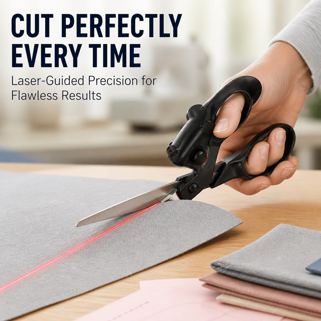 LaserEdge™ Pro Scissors — Cut Perfectly Every Time with Effortless Confidence