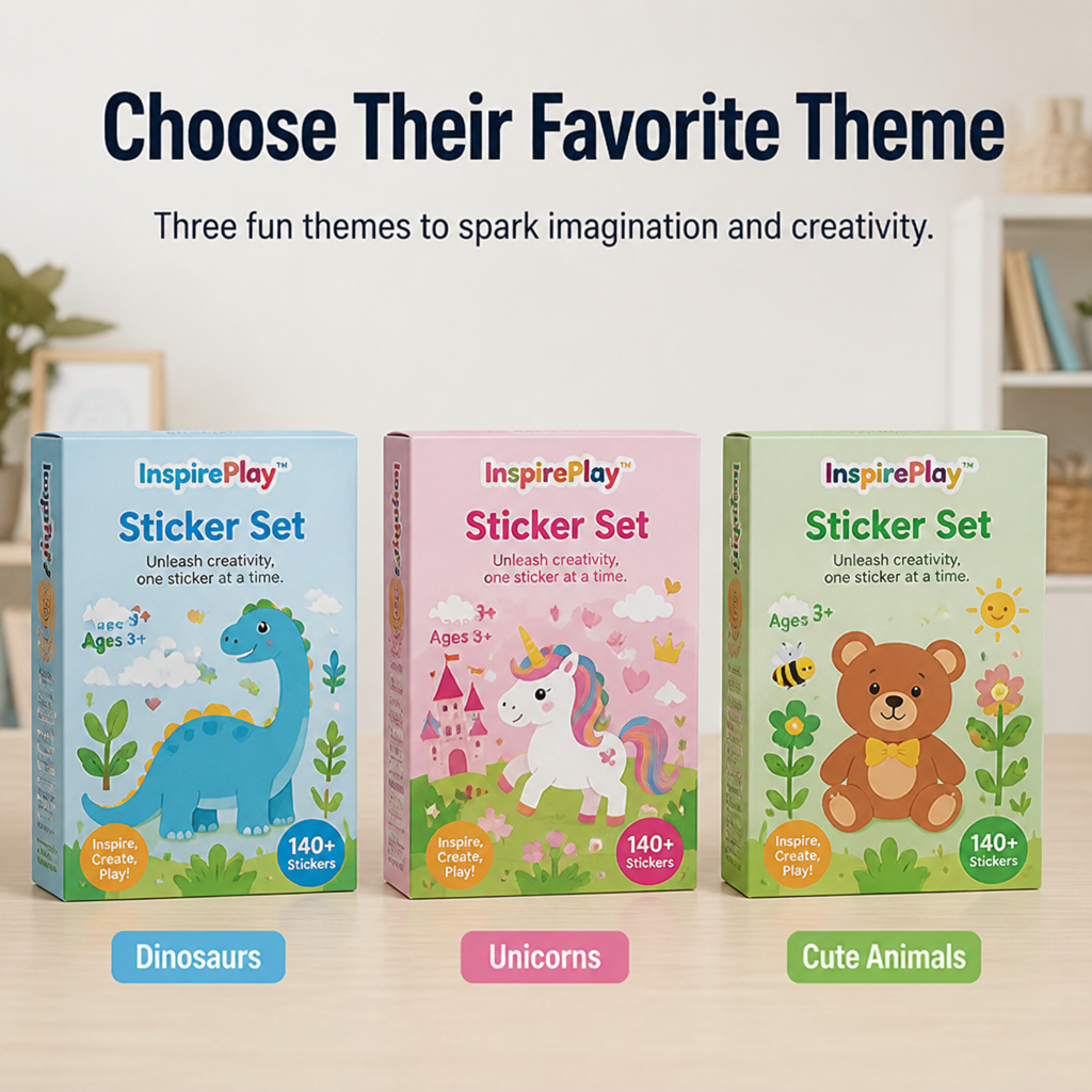 InspirePlay™ Sticker Set — Ignite Your Child’s Confidence and Unleash Endless Creativity Every Time They Play