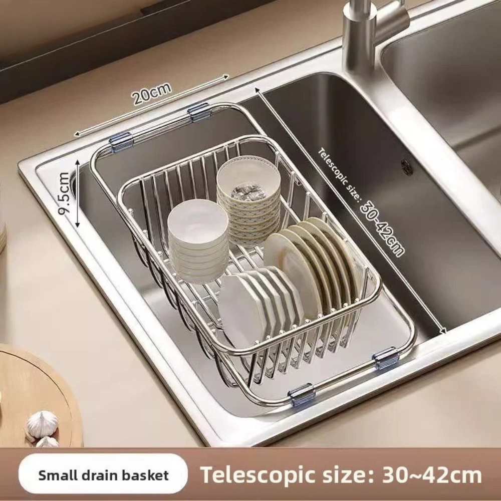 Telescoping Sink Drain Basket for Efficient Water Flow