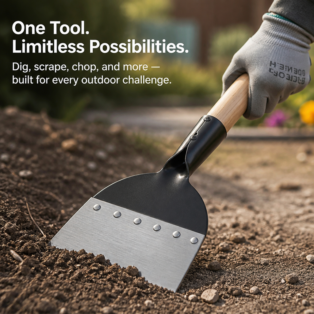 TerraForge™ X1 — Own Every Adventure with the Ultimate All-In-One Survival Shovel