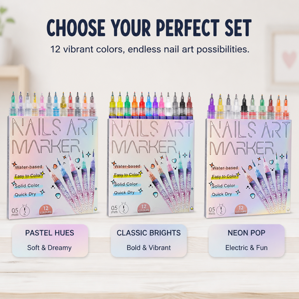 VividHue™ — Spark Your Child’s Bold Creativity with Flawless, Mess-Free Nails