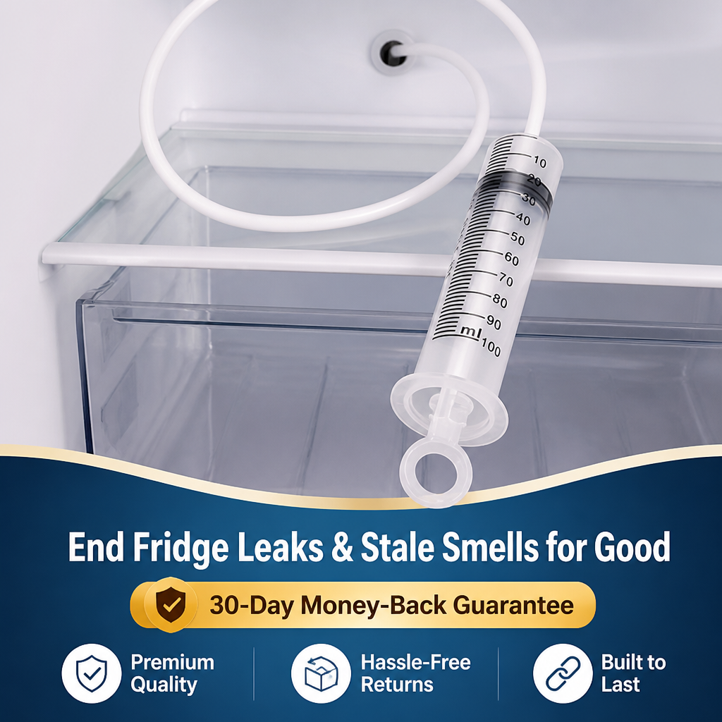 DrainEase™ — End Fridge Leaks and Stale Smells for Good