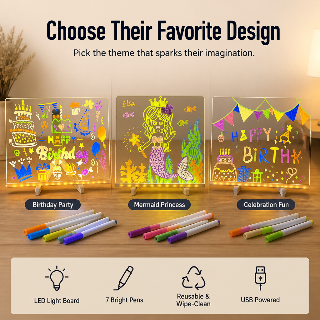 LumaSketch™️ LED Ride Board — Ignite Their Imagination with Glowing Masterpieces That Inspire Confidence and Joy