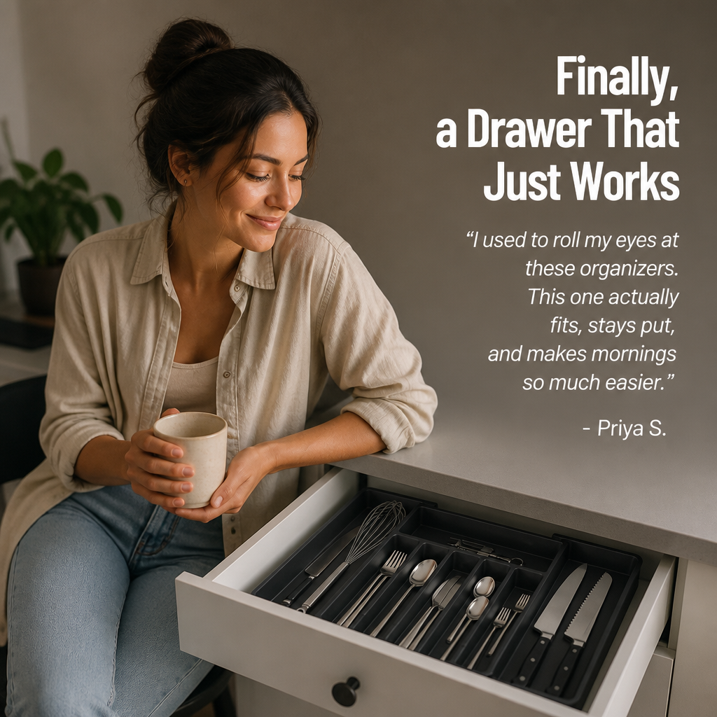 ShiftNest™ Adjustable Organizer — Finally Enjoy a Perfectly Neat Drawer That Brings You Daily Calm