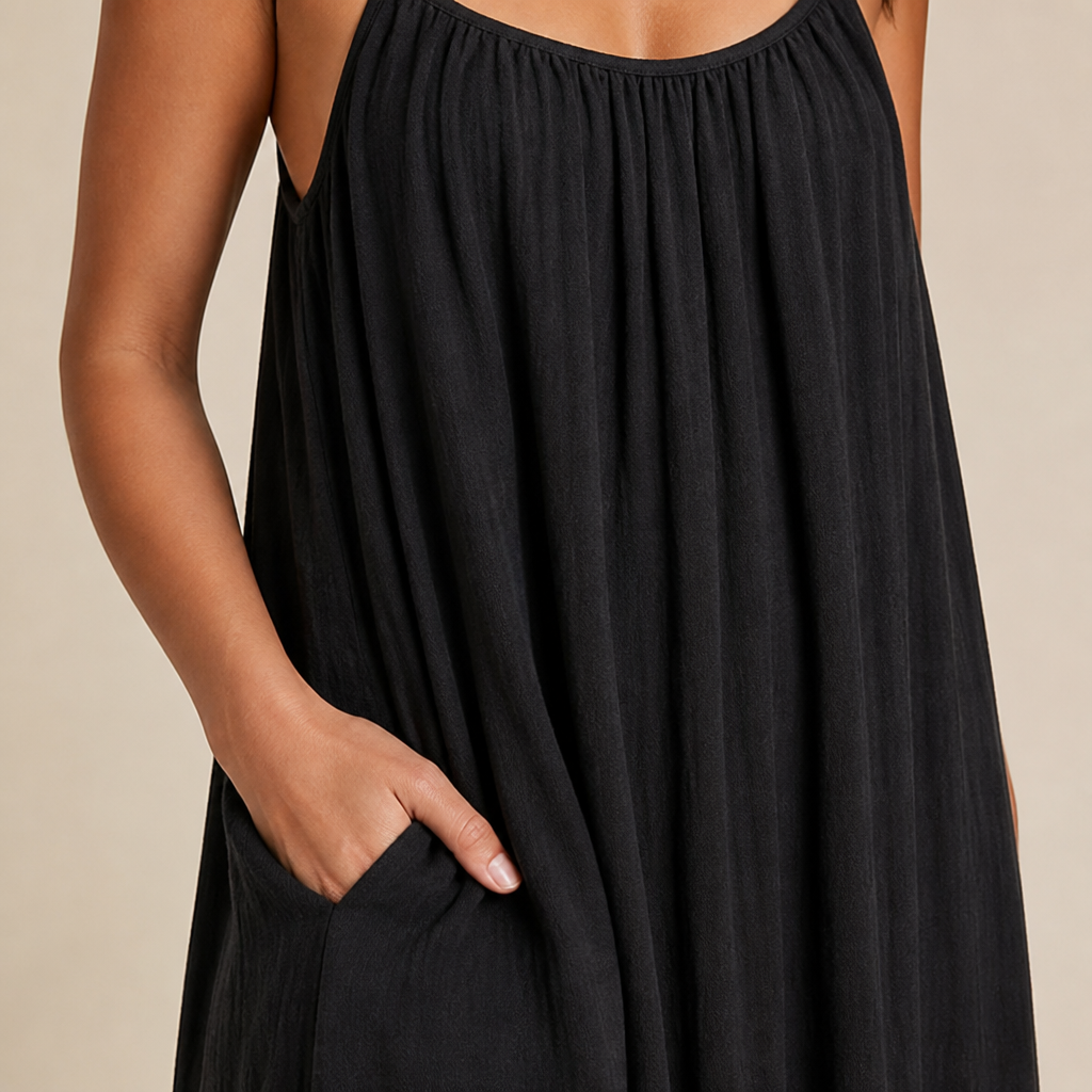 SilkenAura™ – Flowy Soft-Stretch Dress with a Second-Skin Feel