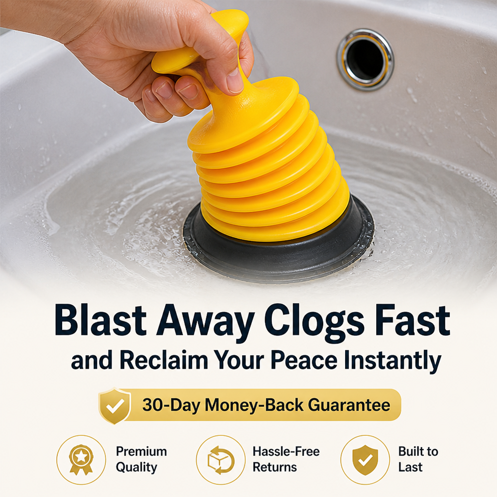 PowerSeal™ — Blast Away Clogs Fast and Reclaim Your Peace Instantly