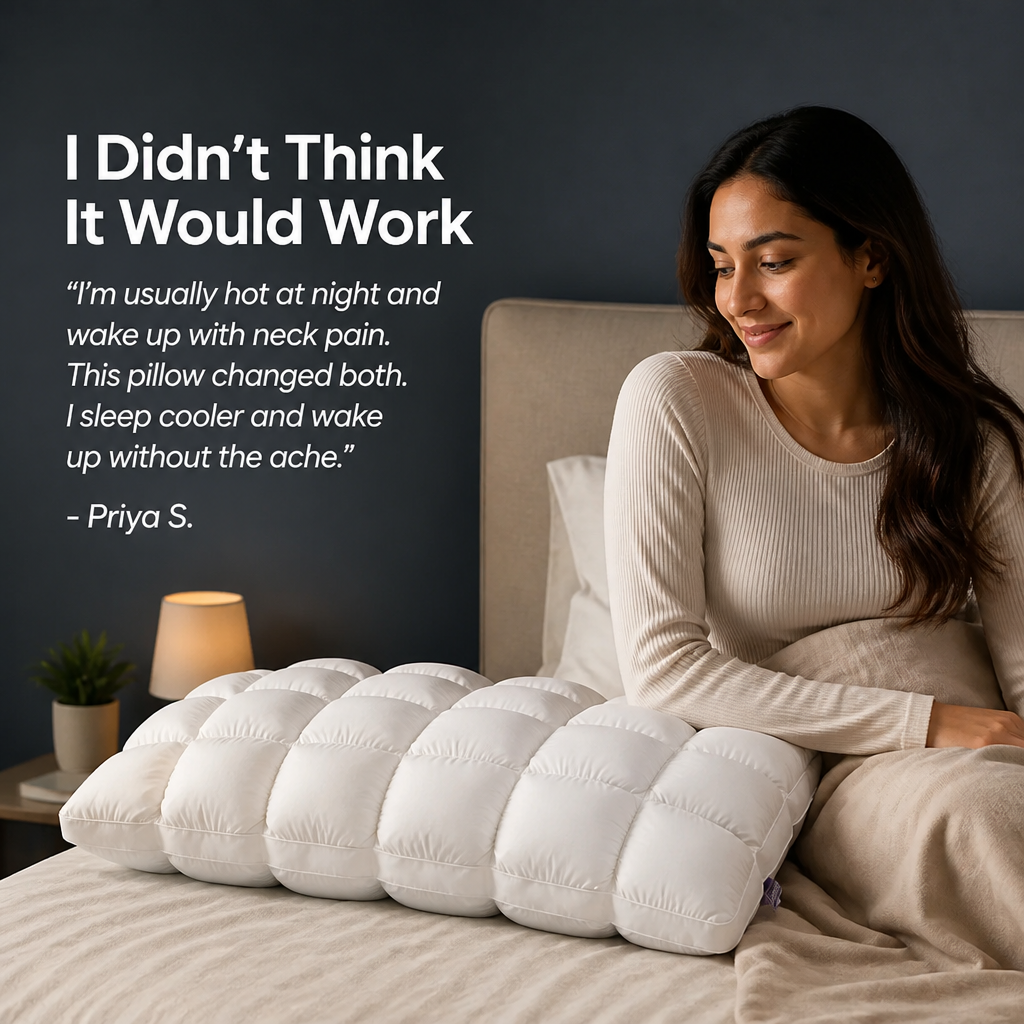 SomniCloud™ — Sleep Cool, Wake Energized, and Say Goodbye to Neck Pain