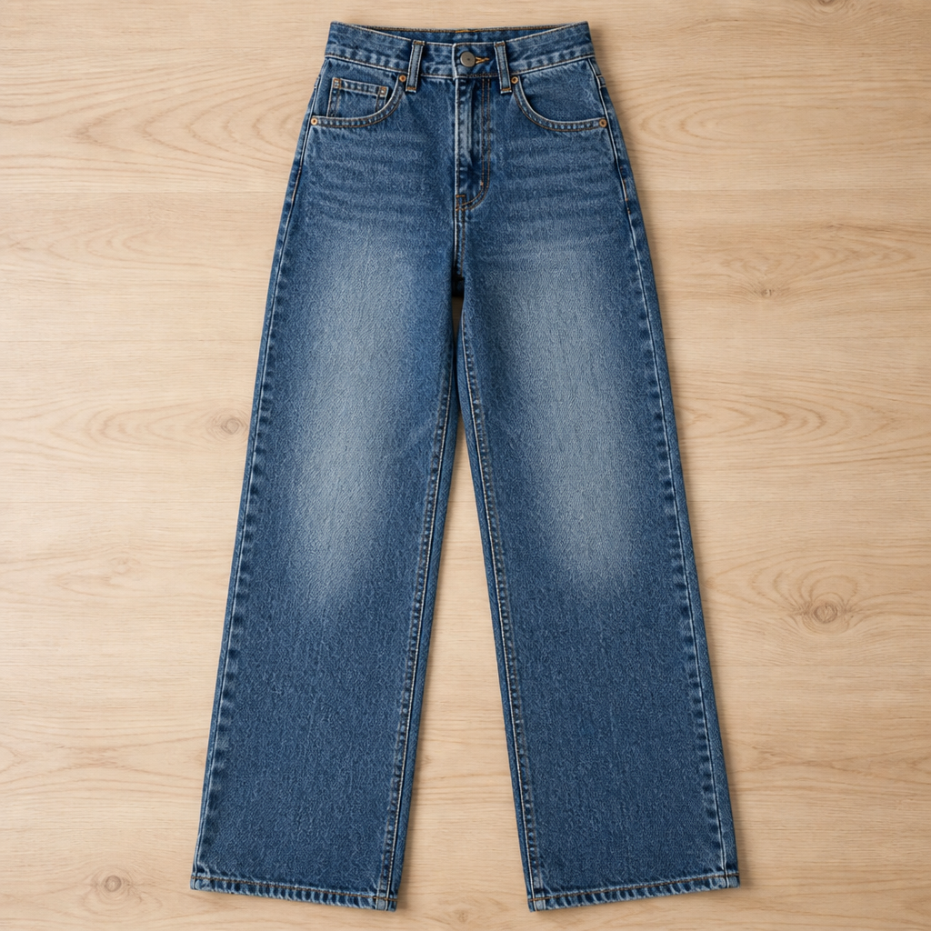 Vérova™ – High-Rise Wide-Leg Vintage Jeans with No-Gap Waist