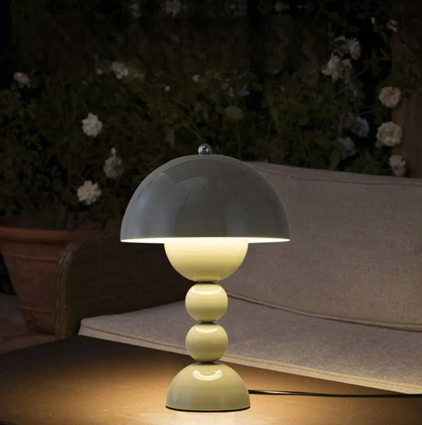 Nordic Mushroom LED Table Lamp Dimmable | Rechargeable via USB