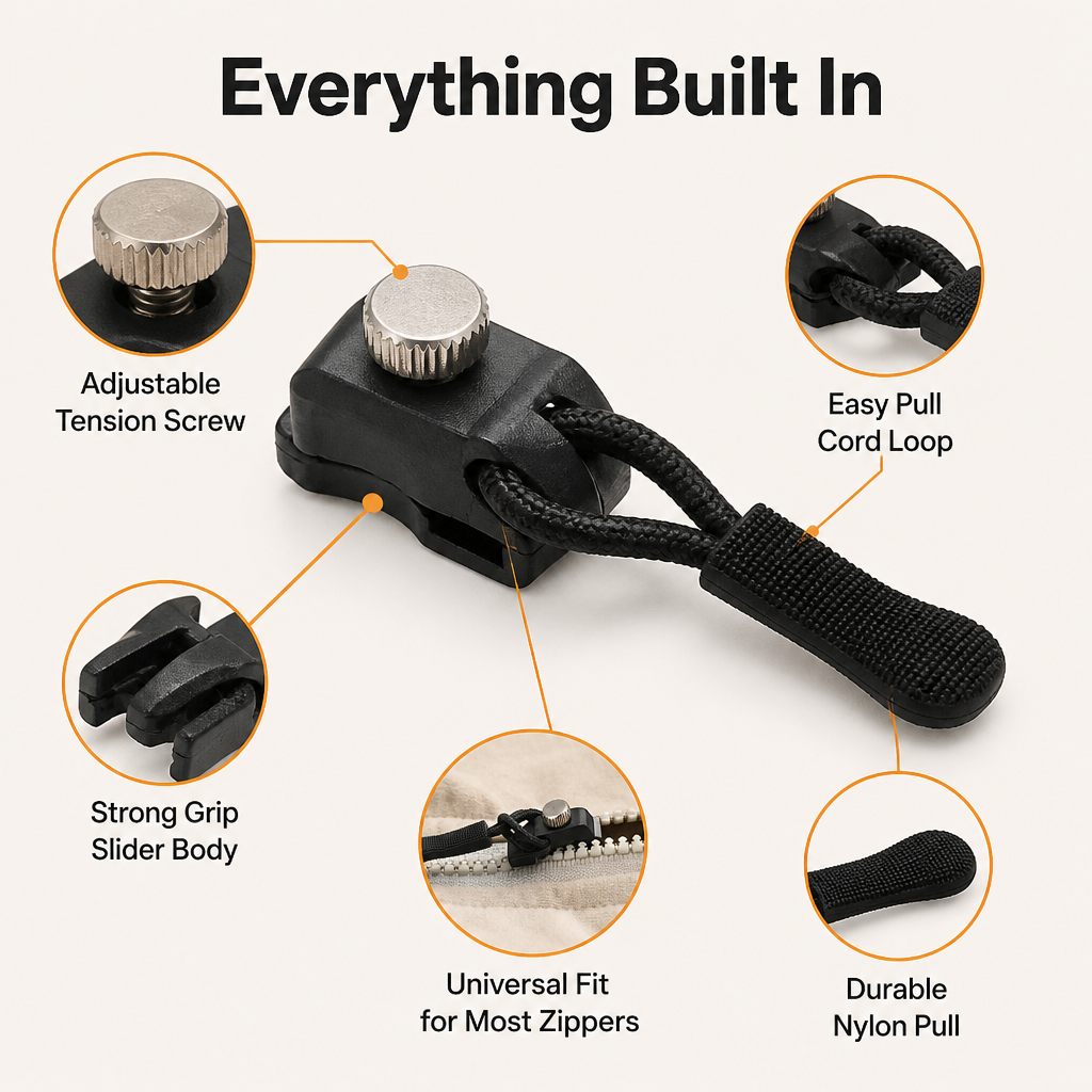 SlipFix™ — Bring Your Favorite Zippers Back to Life in Seconds, Hassle-Free